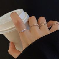 Simple Style Classic Style Solid Color White Gold Plated Gold Plated Alloy Wholesale Rings main image 4