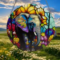 Modern Style Flower Elephant Arylic Pendant Artificial Decorations main image 3