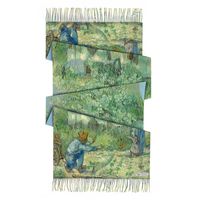 Women's Retro Oil Painting Polyester Silk Scarves sku image 22