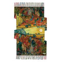 Women's Retro Oil Painting Polyester Silk Scarves sku image 20