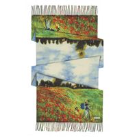 Women's Retro Oil Painting Polyester Silk Scarves sku image 27