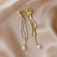 1 Pair Sweet Star Plating Inlay Alloy Artificial Pearls Gold Plated Drop Earrings sku image 2
