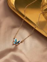 Casual Classical Butterfly Alloy Zinc Women's Pendant Necklace main image 3