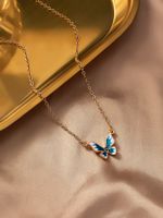 Casual Classical Butterfly Alloy Zinc Women's Pendant Necklace main image 5