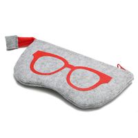 Felt Fashion Personalized Zipper Multifunctional Glasses Storage Bag sku image 1