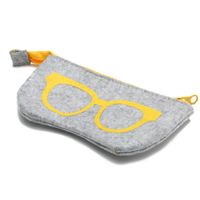 Felt Fashion Personalized Zipper Multifunctional Glasses Storage Bag sku image 2