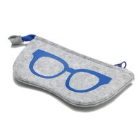 Felt Fashion Personalized Zipper Multifunctional Glasses Storage Bag sku image 3