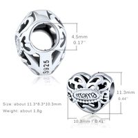 Original Design Vintage Style Heart Shape Sterling Silver Handmade Plating Rhodium Plated Jewelry Accessories main image 4