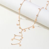 Sexy Simple Style Shiny Round Glass Copper Inlay Artificial Diamond Long Necklace main image 4