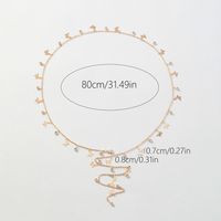 Sexy Simple Style Shiny Round Glass Copper Inlay Artificial Diamond Long Necklace main image 2
