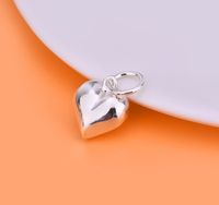 Simple Style Heart Shape Sterling Silver Charms main image 1