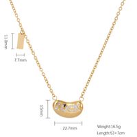 Simple Style Classic Style Eight Awn Star Heart Shape Stainless Steel Titanium Steel Plating Inlay Zircon Gold Plated Sweater Chain main image 9