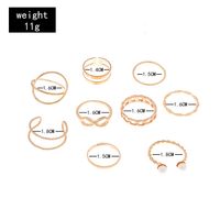 Simple Style Solid Color Alloy Plating Women's Rings main image 2