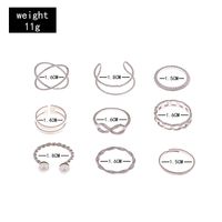 Simple Style Solid Color Alloy Plating Women's Rings main image 3