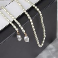 Lady Solid Color Freshwater Pearl Beaded Women's Necklace main image 4