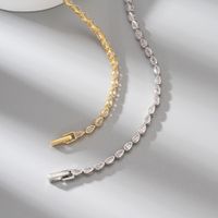 Einfacher Stil Klassischer Stil Glänzend Runden Sterling Silber Überzug Inlay Zirkon Weißgold Plattiert Armbänder main image 7