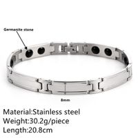 Simple Style Solid Color Titanium Steel Unisex Bracelets sku image 1