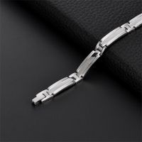 Simple Style Solid Color Titanium Steel Unisex Bracelets main image 5