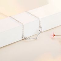 Simple Style Classic Style Antlers Sterling Silver Plating White Gold Plated Pendant Necklace main image 3
