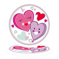 Valentine's Day Sweet Pastoral Heart Shape Paper Family Gathering Party Festival Tableware sku image 6