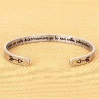 Casual Estilo Clásico Letra Acero Inoxidable 316L. Brazalete Al Mayoreo sku image 2