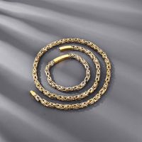 Titanium Steel 18K Gold Plated Simple Style Plating Geometric Solid Color Jewelry Set main image 7