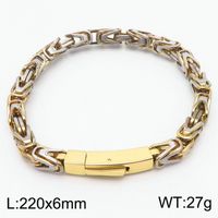 Titanium Steel 18K Gold Plated Simple Style Plating Geometric Solid Color Jewelry Set sku image 2