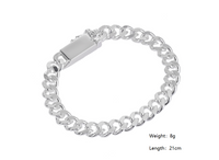 Wholesale Jewelry Hip-Hop Geometric Solid Color Alloy Plating Bracelets main image 2