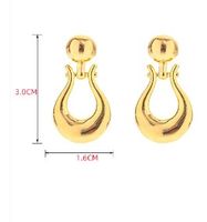 1 Pair Modern Style Korean Style Geometric Plating Copper Drop Earrings main image 2