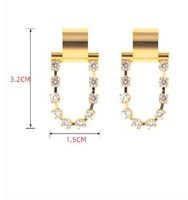 1 Pair Lady Geometric Plating Inlay Copper Zircon Drop Earrings main image 2