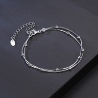 Einfacher Stil Geometrisch Sterling Silber Überzug Weißgold Plattiert Armbänder main image 6