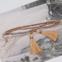 Bohemian Geometric Glass Beaded Handmade Women's Bracelets sku image 3
