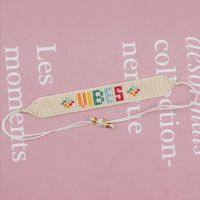 Bohemio Letra Vidrio Hecho A Mano Mujeres Pulsera sku image 3