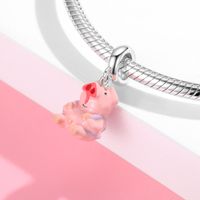 Cartoon Style Cute Pig Sterling Silver Jewelry Accessories main image 2
