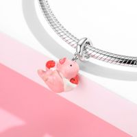 Cartoon Style Cute Pig Sterling Silver Jewelry Accessories main image 3