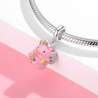 Cartoon Style Cute Pig Sterling Silver Jewelry Accessories main image 5