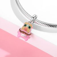 Cartoon Style Cute Pig Sterling Silver Jewelry Accessories main image 4
