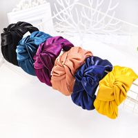 Women's Glam Solid Color Plastic Criss Cross Hair Band main image 1