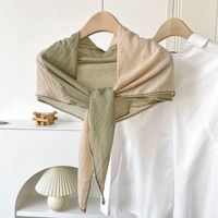 Women's Simple Style Color Block Cotton And Linen Scarf sku image 5