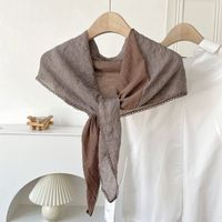 Women's Simple Style Color Block Cotton And Linen Scarf sku image 3