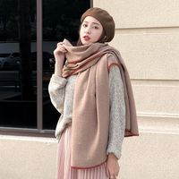Women's Simple Style Solid Color Cashmere Scarf main image 1