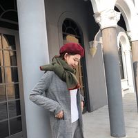Women's Simple Style Solid Color Cashmere Scarf main image 5