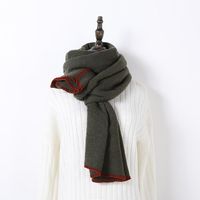 Women's Simple Style Solid Color Cashmere Scarf sku image 3