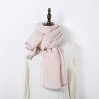 Women's Simple Style Solid Color Cashmere Scarf sku image 2