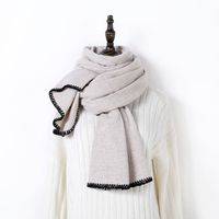 Women's Simple Style Solid Color Cashmere Scarf sku image 4