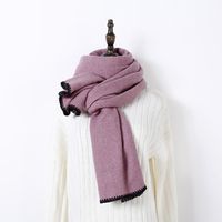 Women's Simple Style Solid Color Cashmere Scarf sku image 5