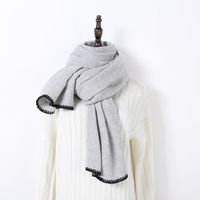 Women's Simple Style Solid Color Cashmere Scarf sku image 6