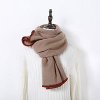 Women's Simple Style Solid Color Cashmere Scarf sku image 7