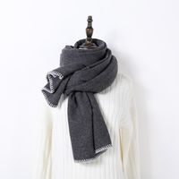Women's Simple Style Solid Color Cashmere Scarf sku image 8