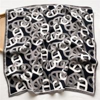 Women's Elegant Chains Print Polyester Printing Silk Scarf sku image 1